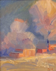"Taos Winter" Quadro originale di paesaggio