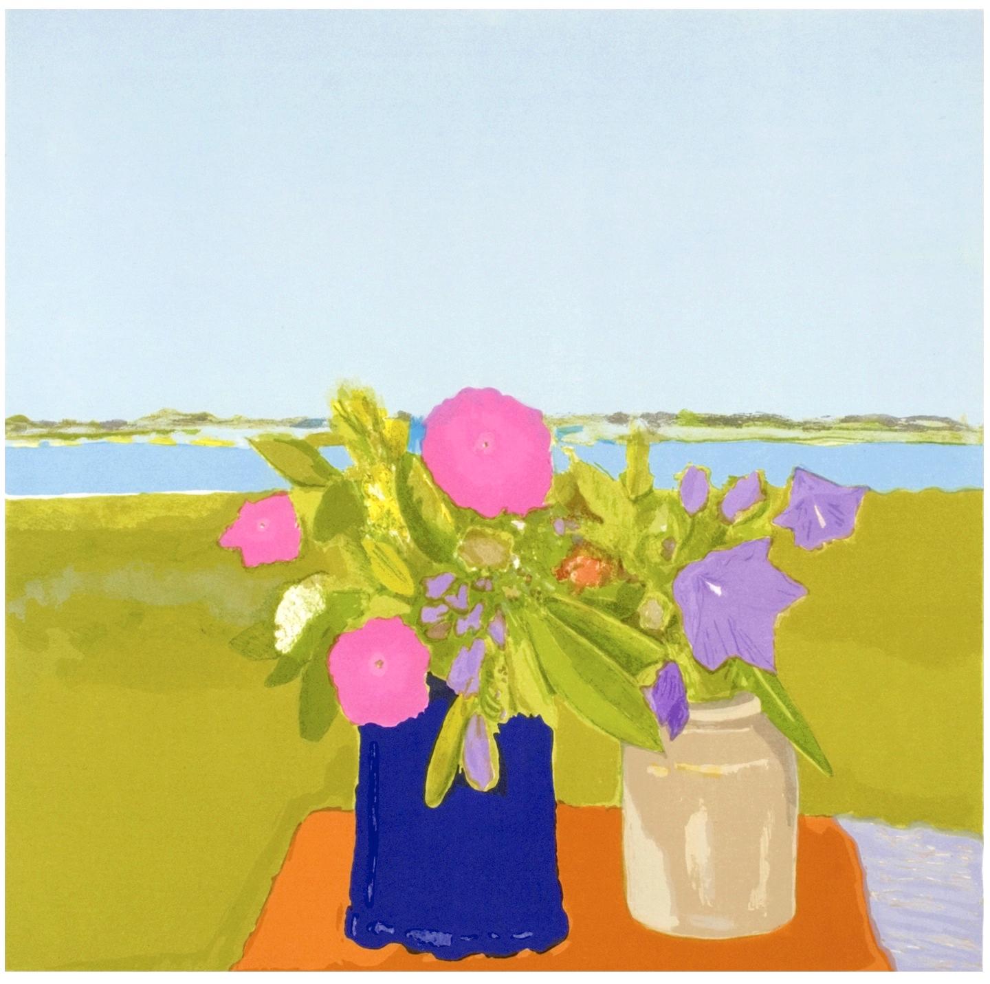 Landscape Print di Jane Freilicher - Azzurro Sopra