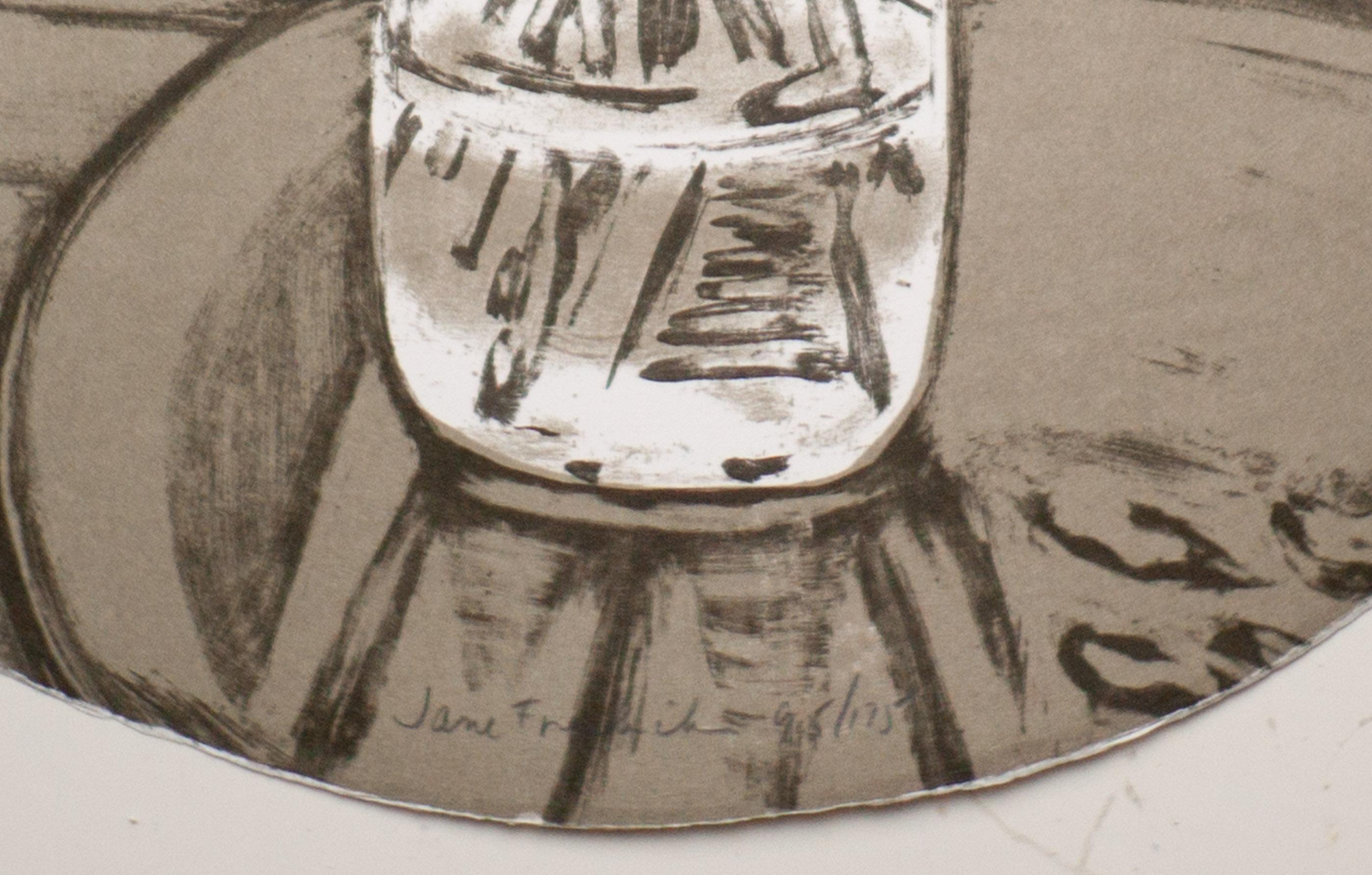 Mid-Century Modern A Janes Freilicher - Untitled from Self-Portrait in a Convex Mirror (Sans titre tiré d'un Self-Portrait dans un miroir convexe) en vente