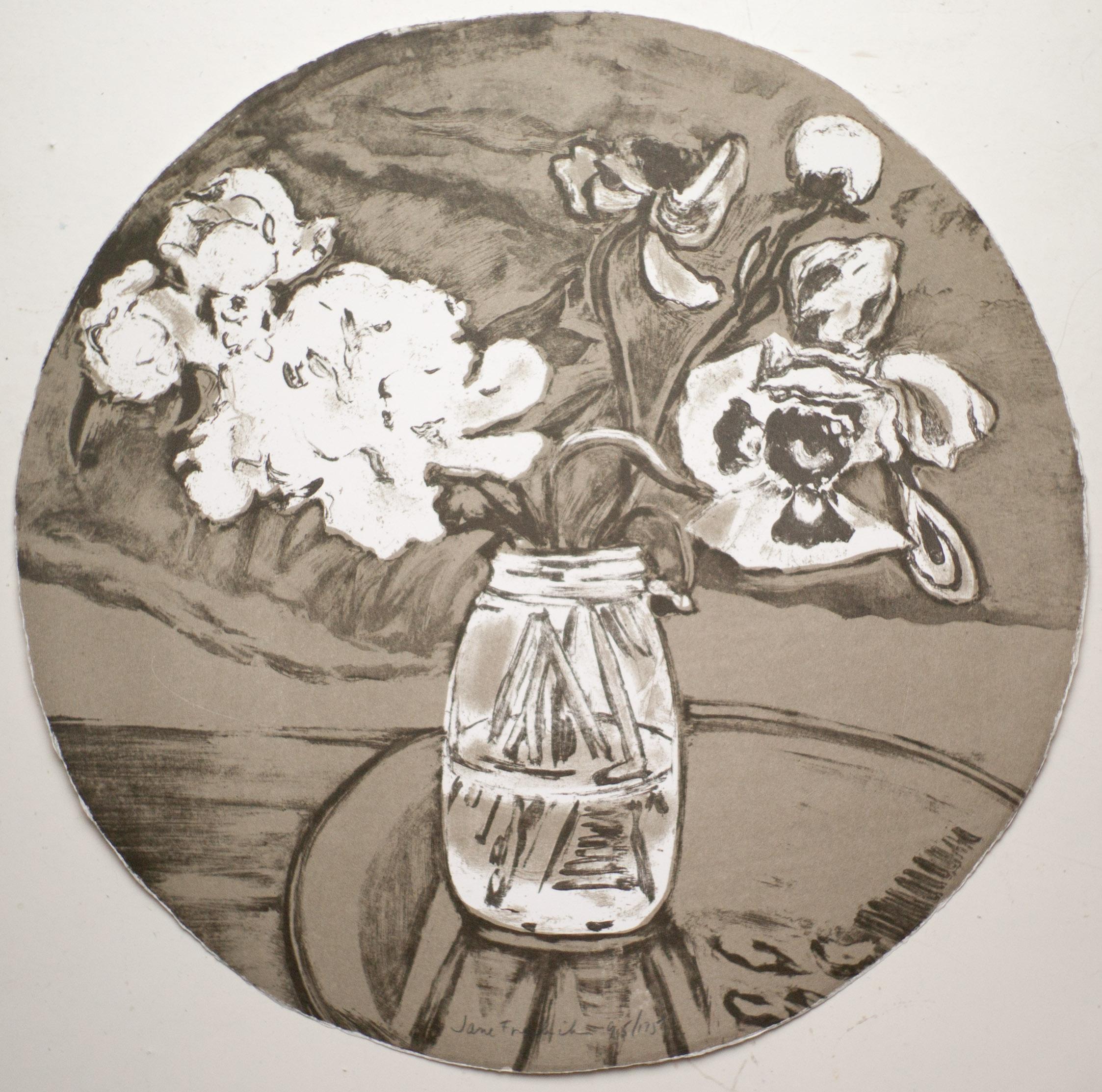 A Janes Freilicher - Untitled from Self-Portrait in a Convex Mirror (Sans titre tiré d'un Self-Portrait dans un miroir convexe) en vente 1