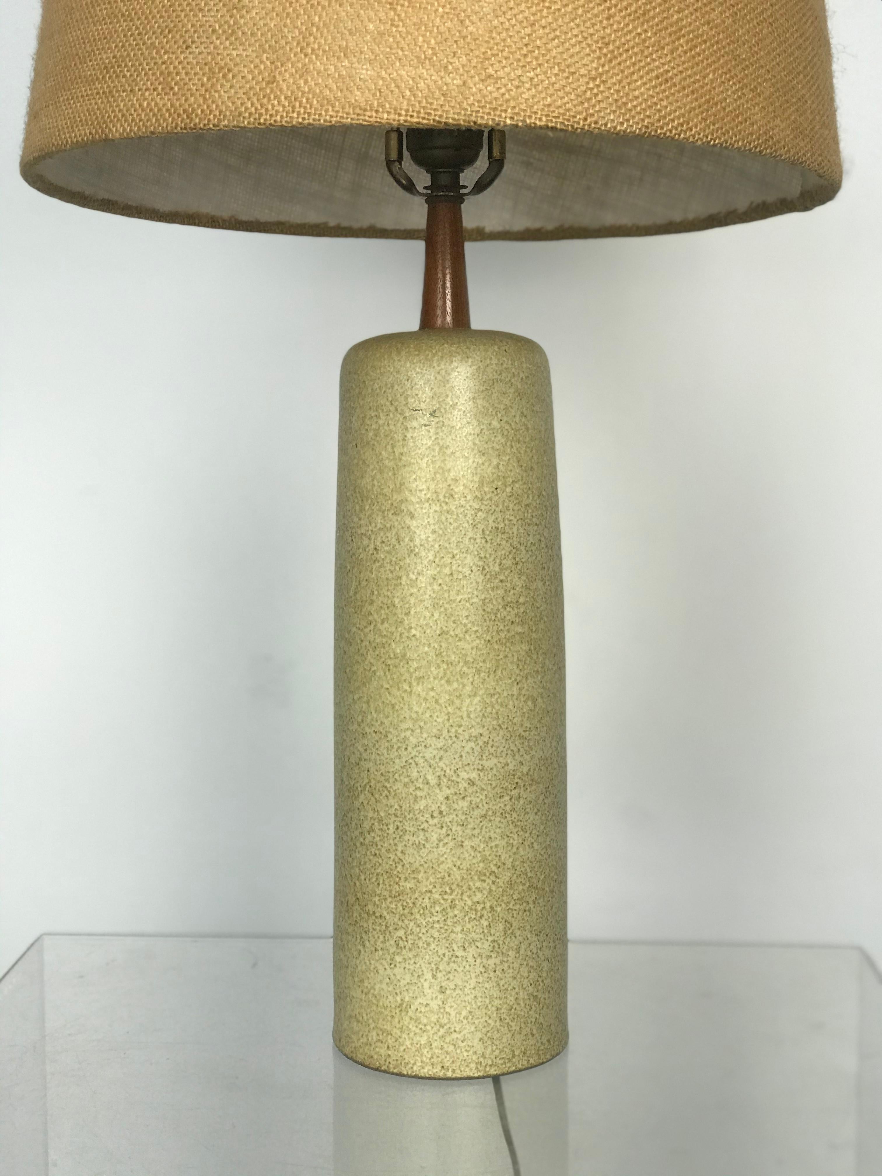 Jane & Gordon Martz Ceramic Signed Modernist Lamp for Marshall Studios In Good Condition In St.Petersburg, FL