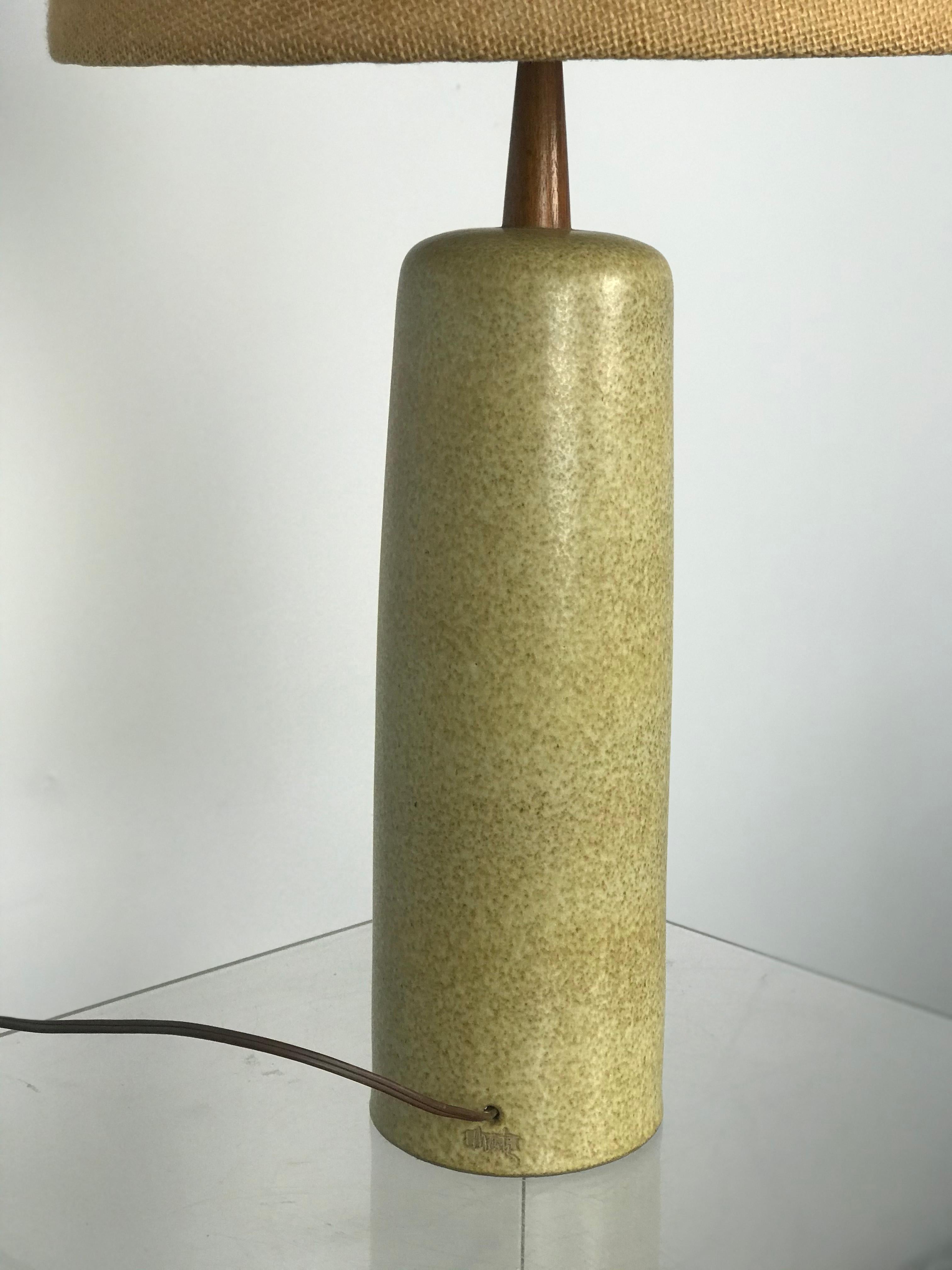 Mid-20th Century Jane & Gordon Martz Ceramic Signed Modernist Lamp for Marshall Studios