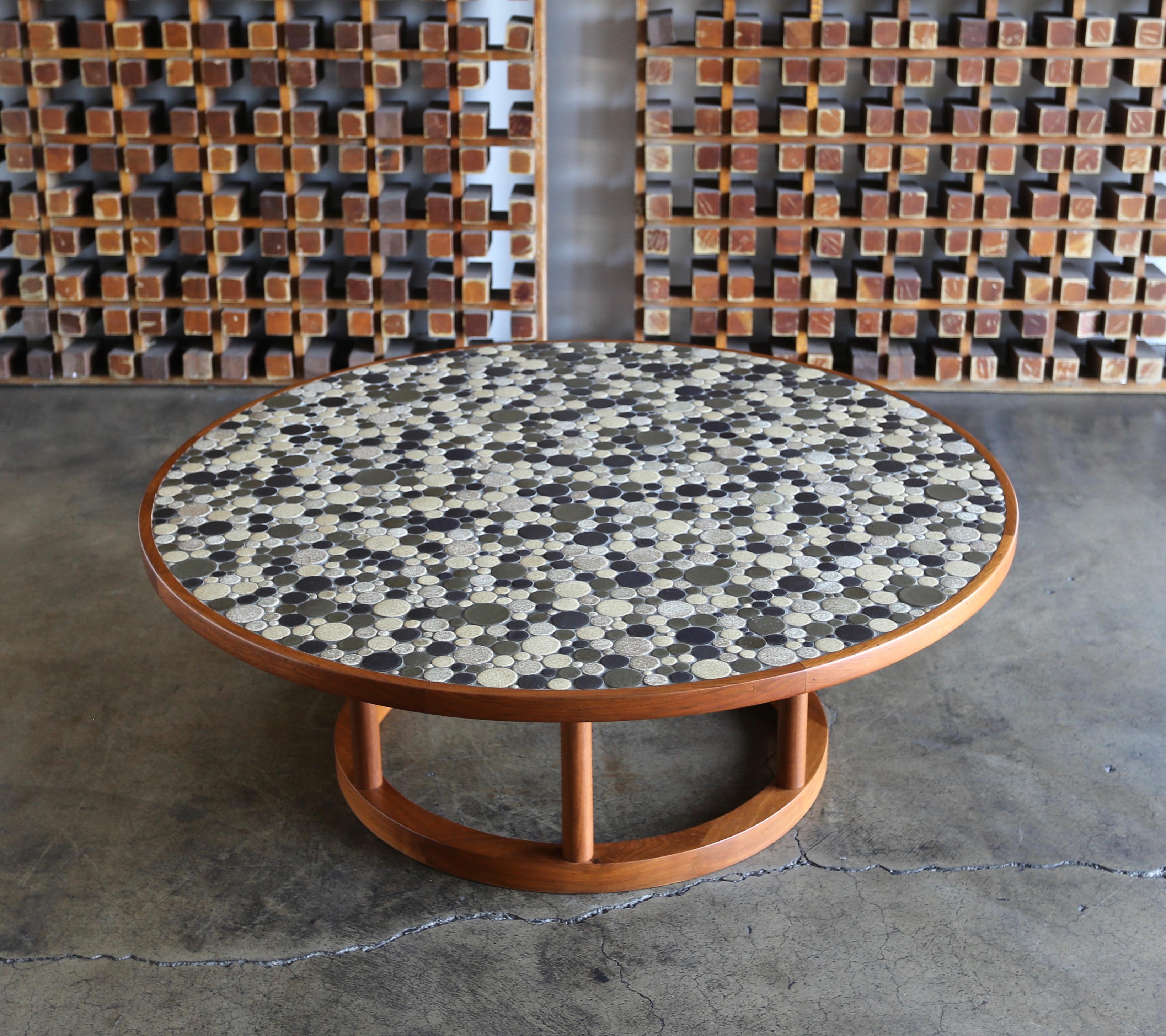 Jane & Gordon Martz Ceramic Tile Coffee Table for Marshall Studios, circa 1960 4