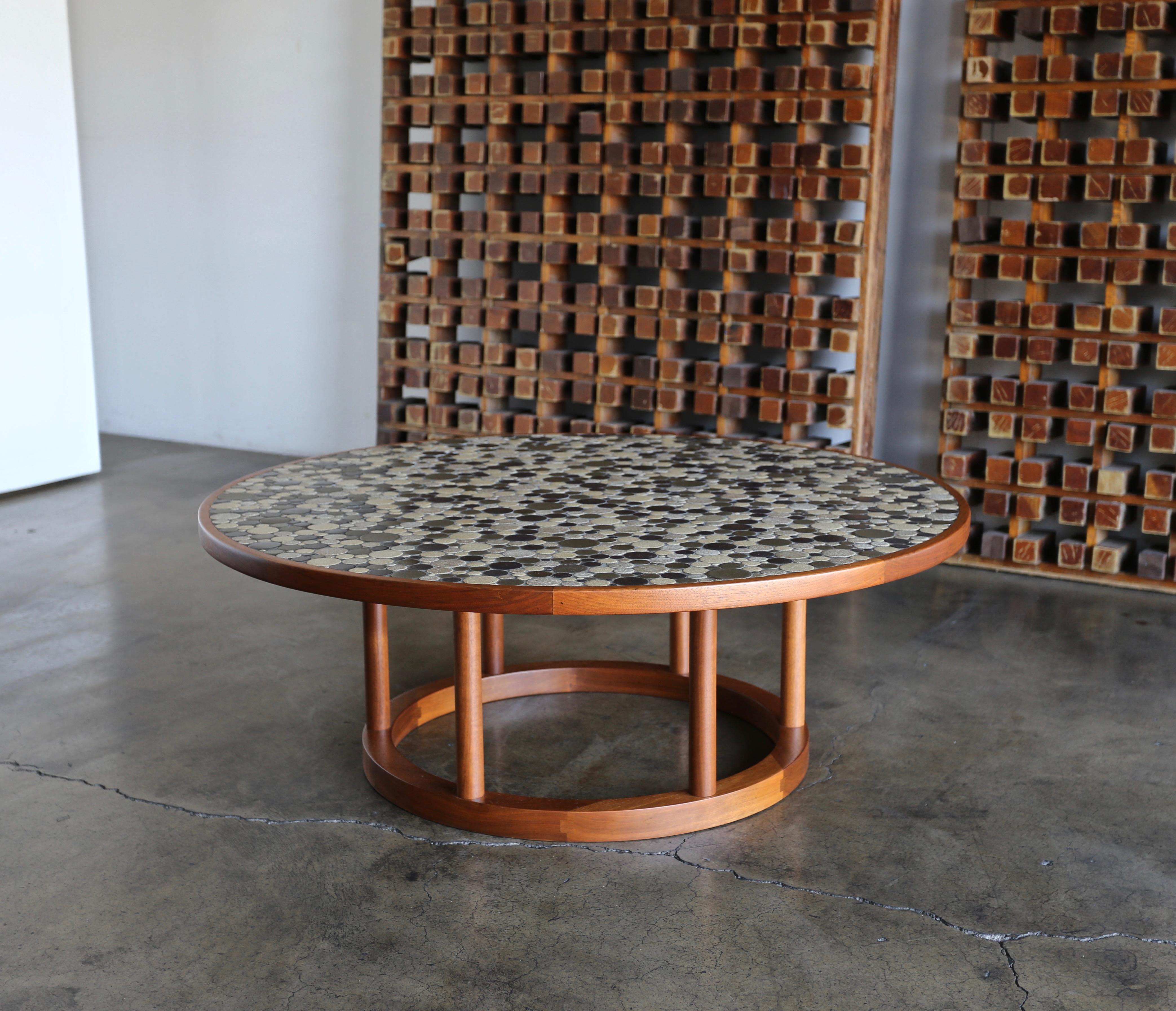 Jane & Gordon Martz Ceramic Tile Coffee Table for Marshall Studios, circa 1960 In Good Condition In Costa Mesa, CA