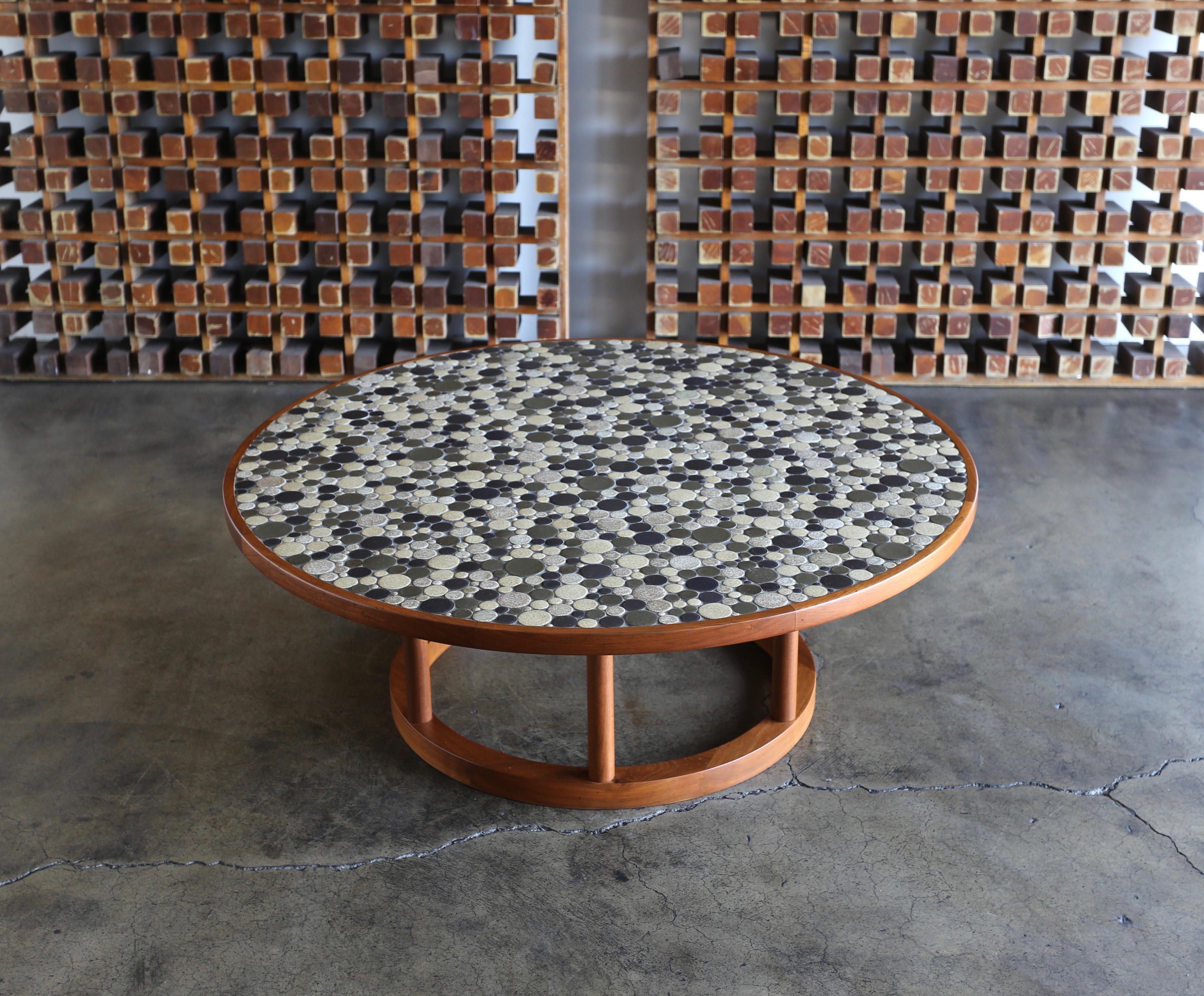 Jane & Gordon Martz Ceramic Tile Coffee Table for Marshall Studios, circa 1960 1