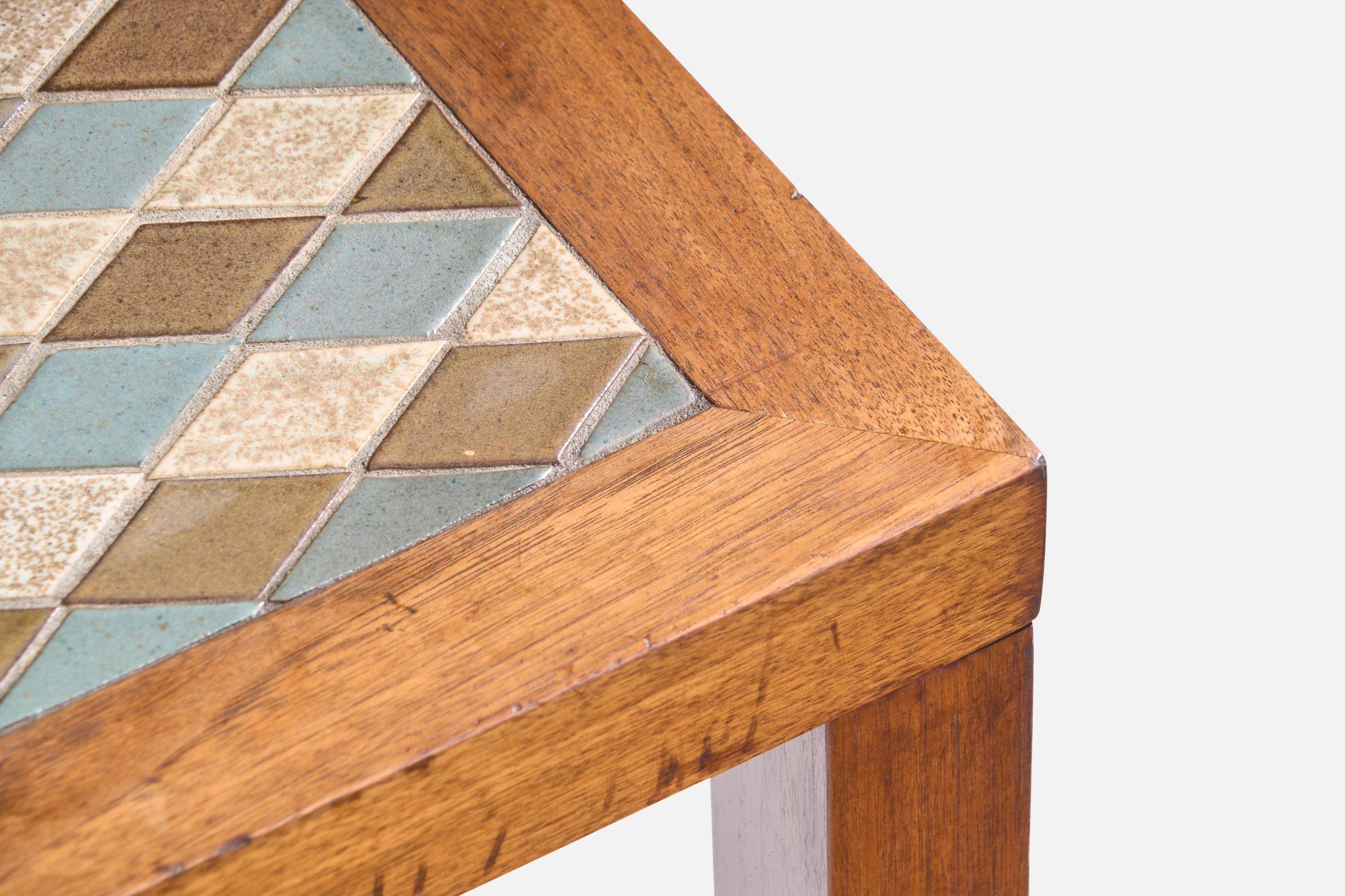 Jane & Gordon Martz, Coffee Table, Ceramic, Walnut, USA, 1960s 6