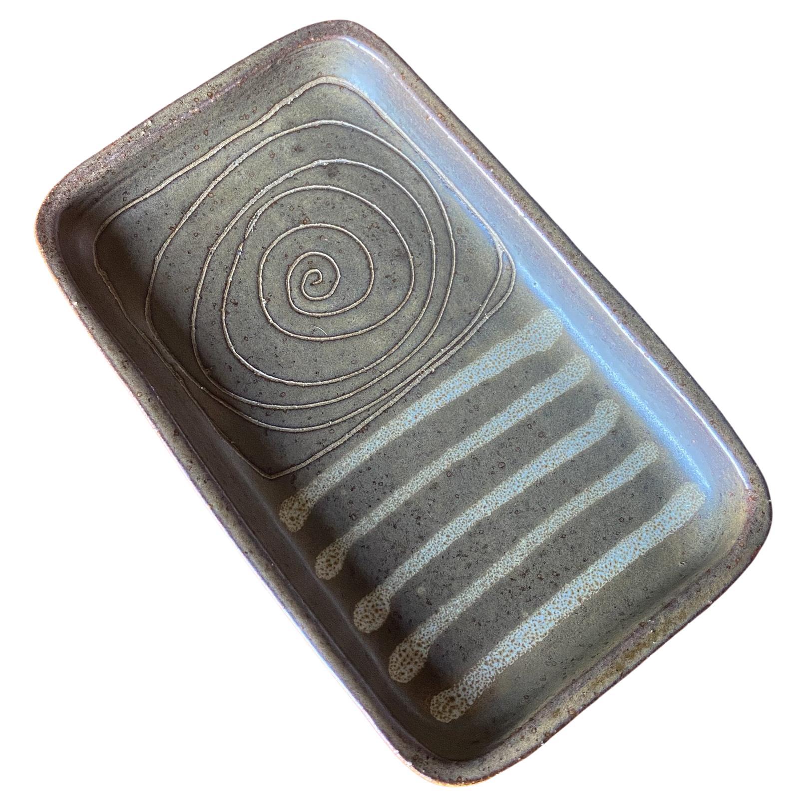 Jane & Gordon Martz Decorative Ceramic Tray Marshall Studios,  1960's