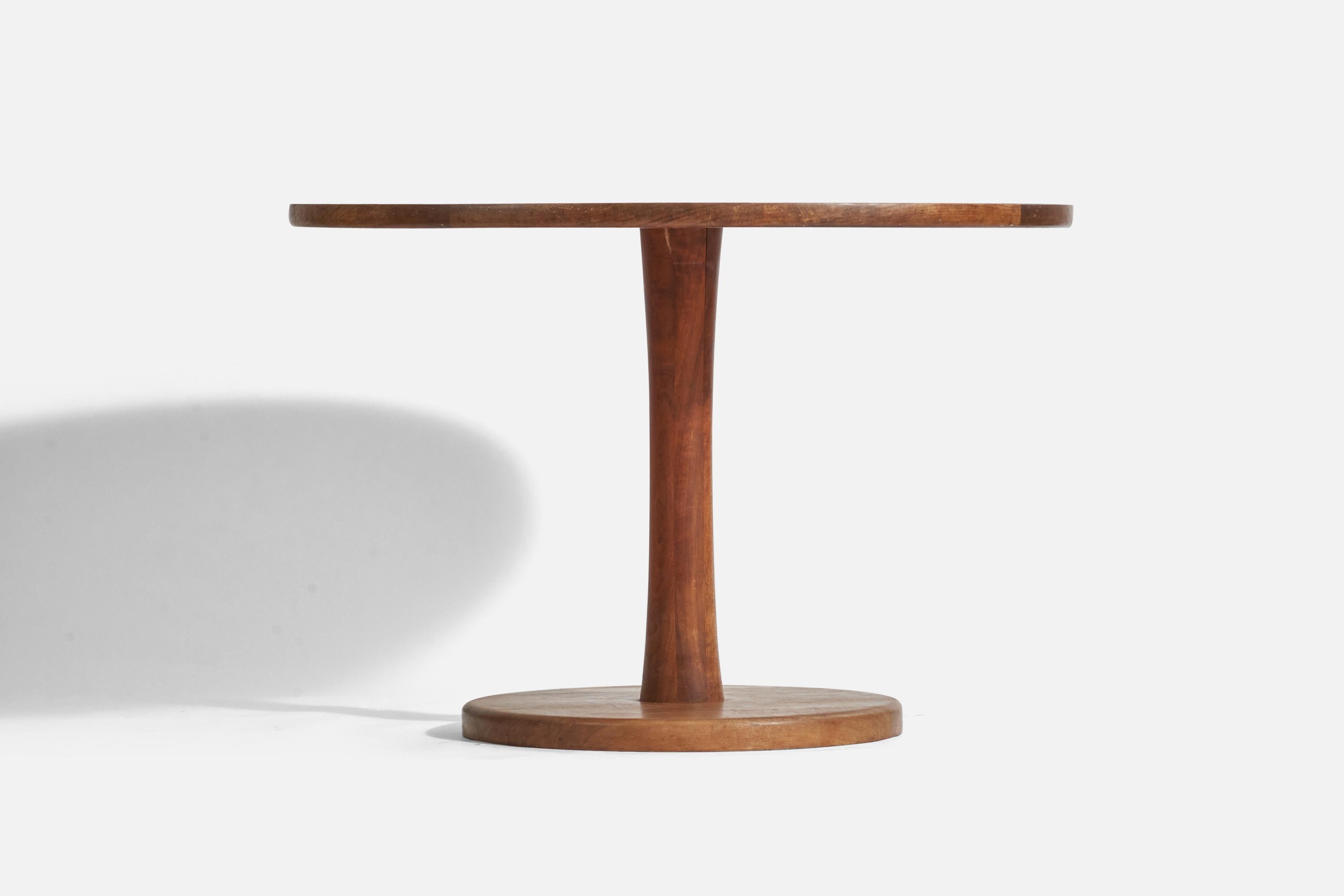 Mid-Century Modern Jane & Gordon Martz, Dining Table, Ceramic Inlay, Walnut, Marshal Studios, 1950s