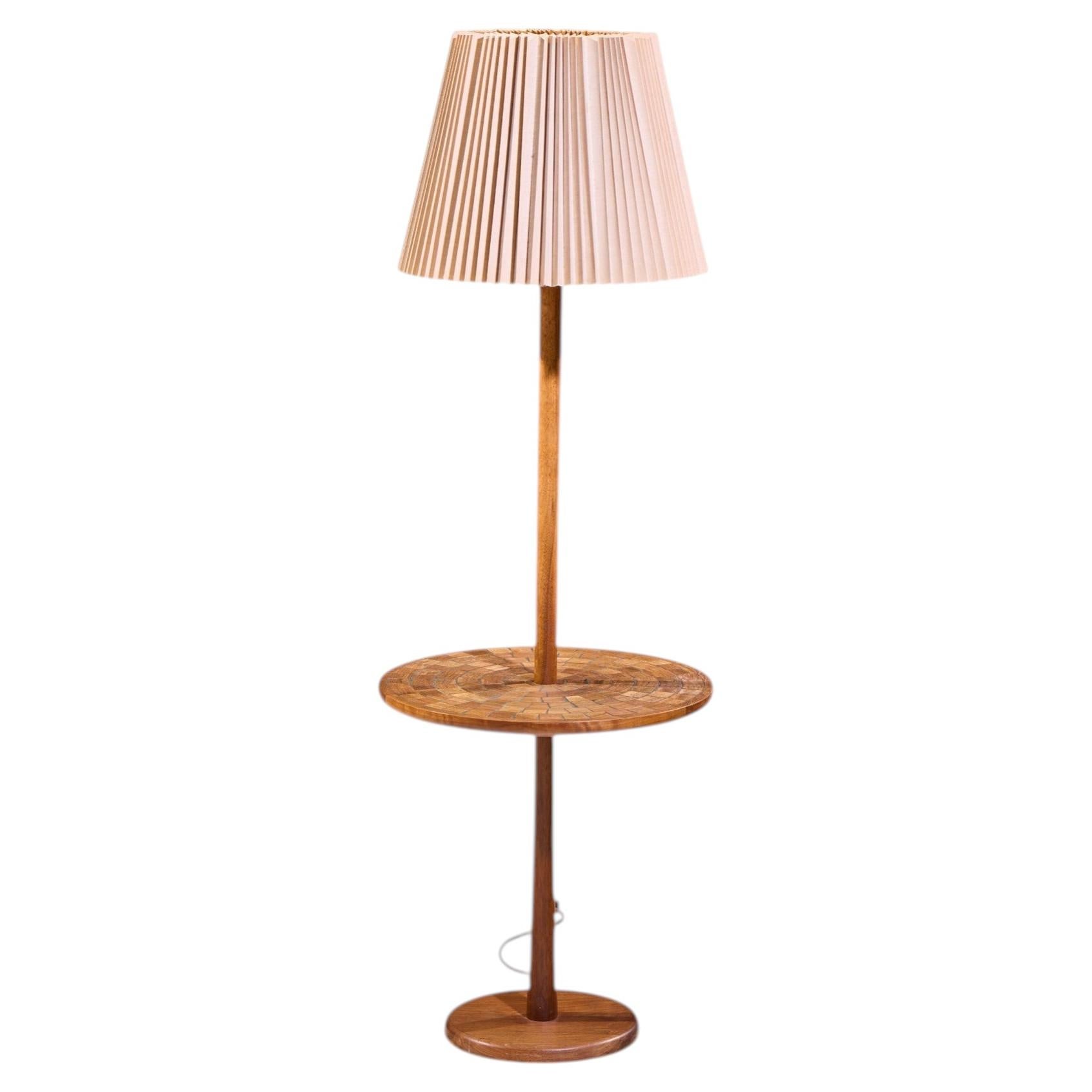 Jane & Gordon Martz for Marshall Studios Teak Tile Table Floor Lamp