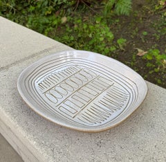 Jane & Gordon Martz Large Ceramic Bowl / Tray Marshall Studios, 1960's