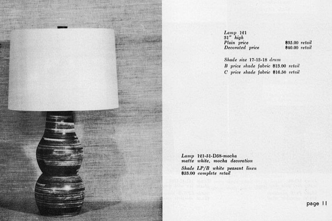 Mid-Century Modern Jane & Gordon Martz Large Ceramic Table Lamps For Sale