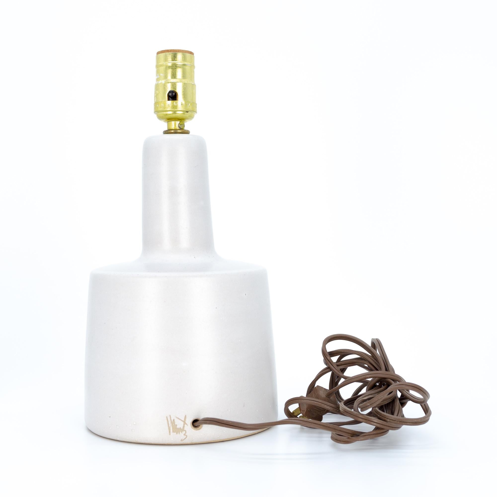 Mid-Century Modern Jane & Gordon Martz Mid Century White Ceramic Lamp