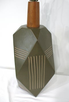 Jane & Gordon Martz Rare Large Pottery Table Lamp for Marshall Studios