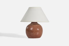 Jane & Gordon Martz, Table Lamp, Brown Ceramic, Marshal Studios, USA, 1950s