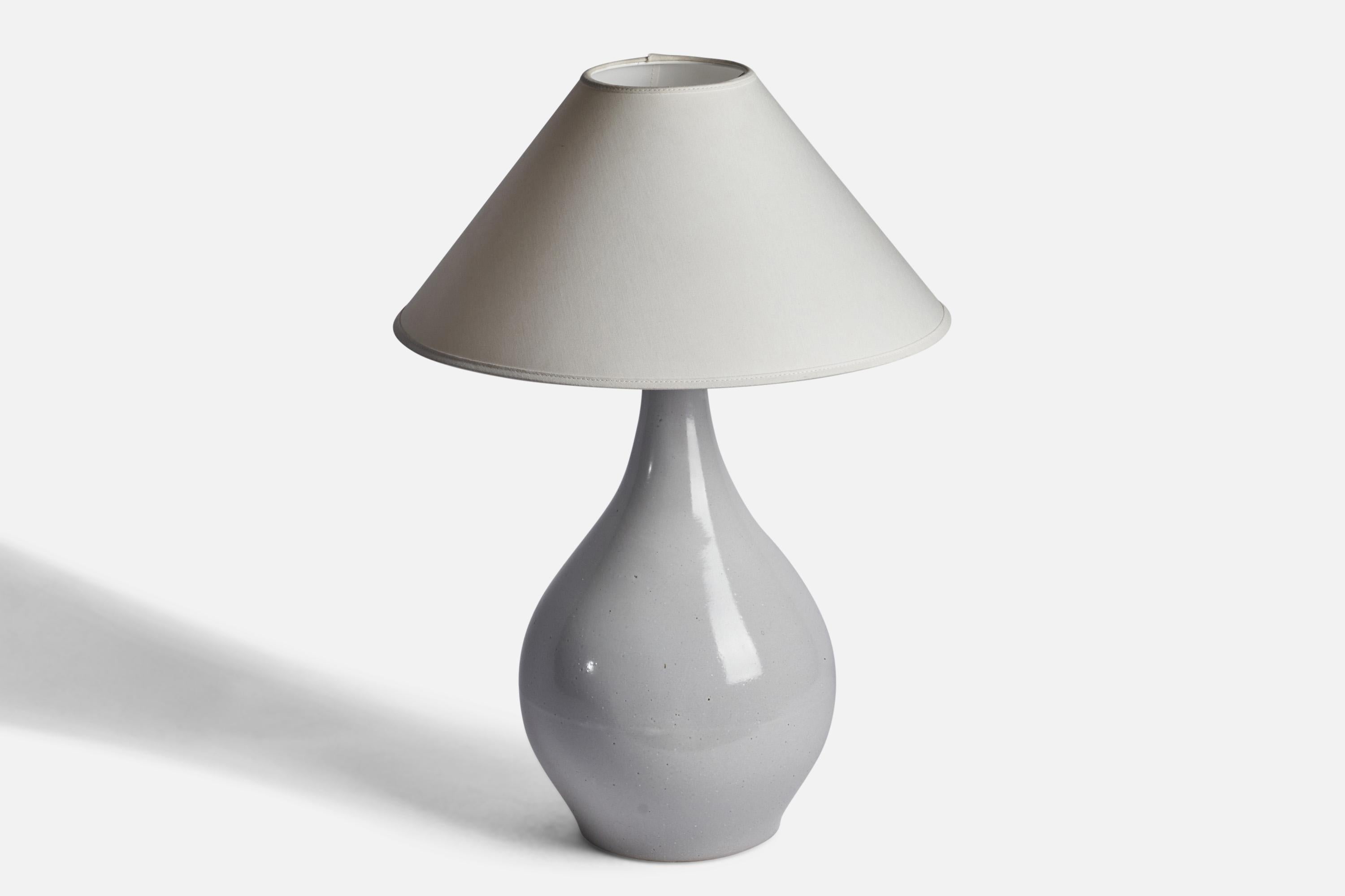 Mid-Century Modern Jane & Gordon Martz, Table Lamp, Ceramic, Brass, Marshal Studios, 1960s For Sale