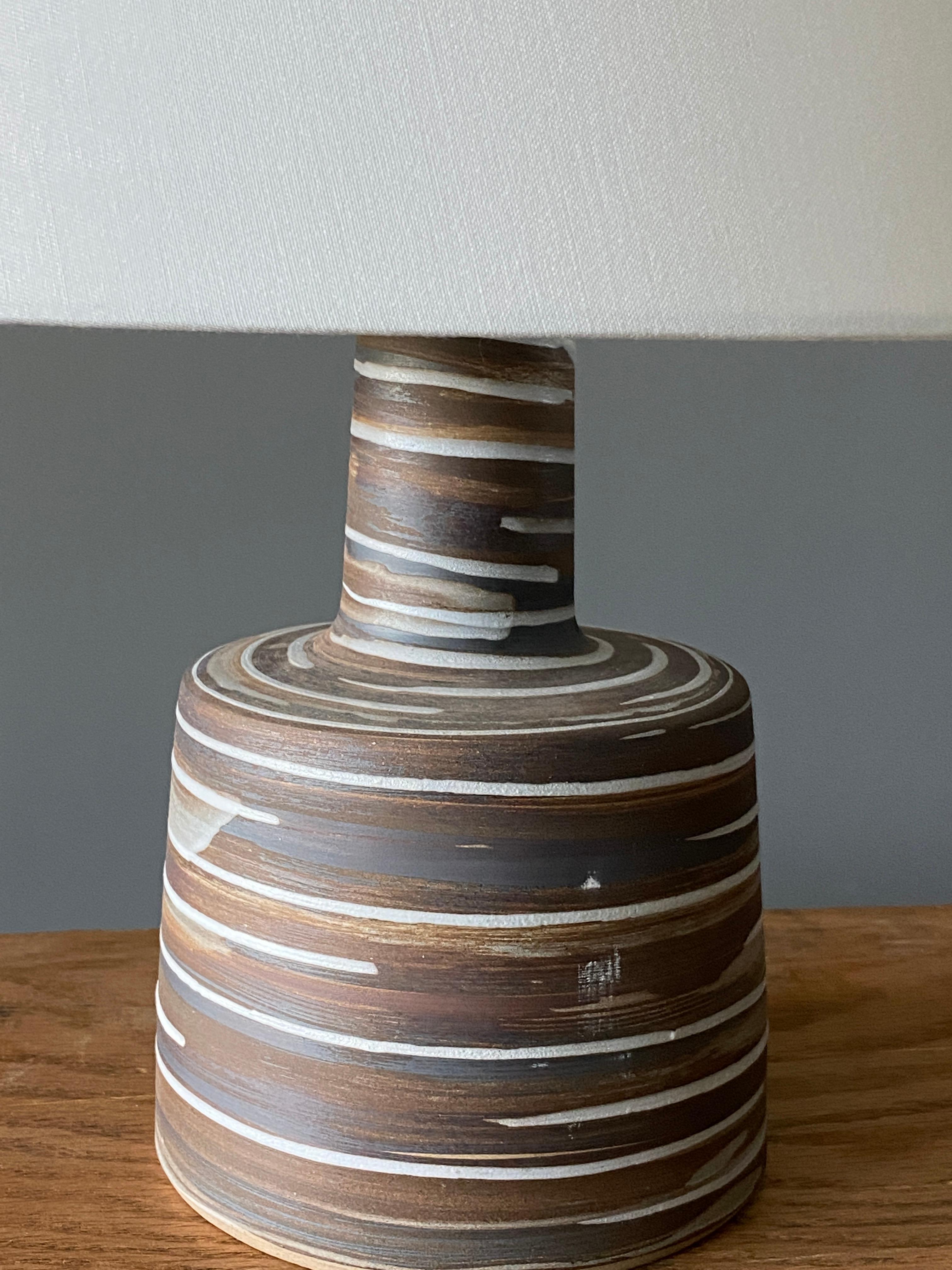 Mid-Century Modern Jane & Gordon Martz, Table Lamp, Ceramic, Marshal Studios, 1950s