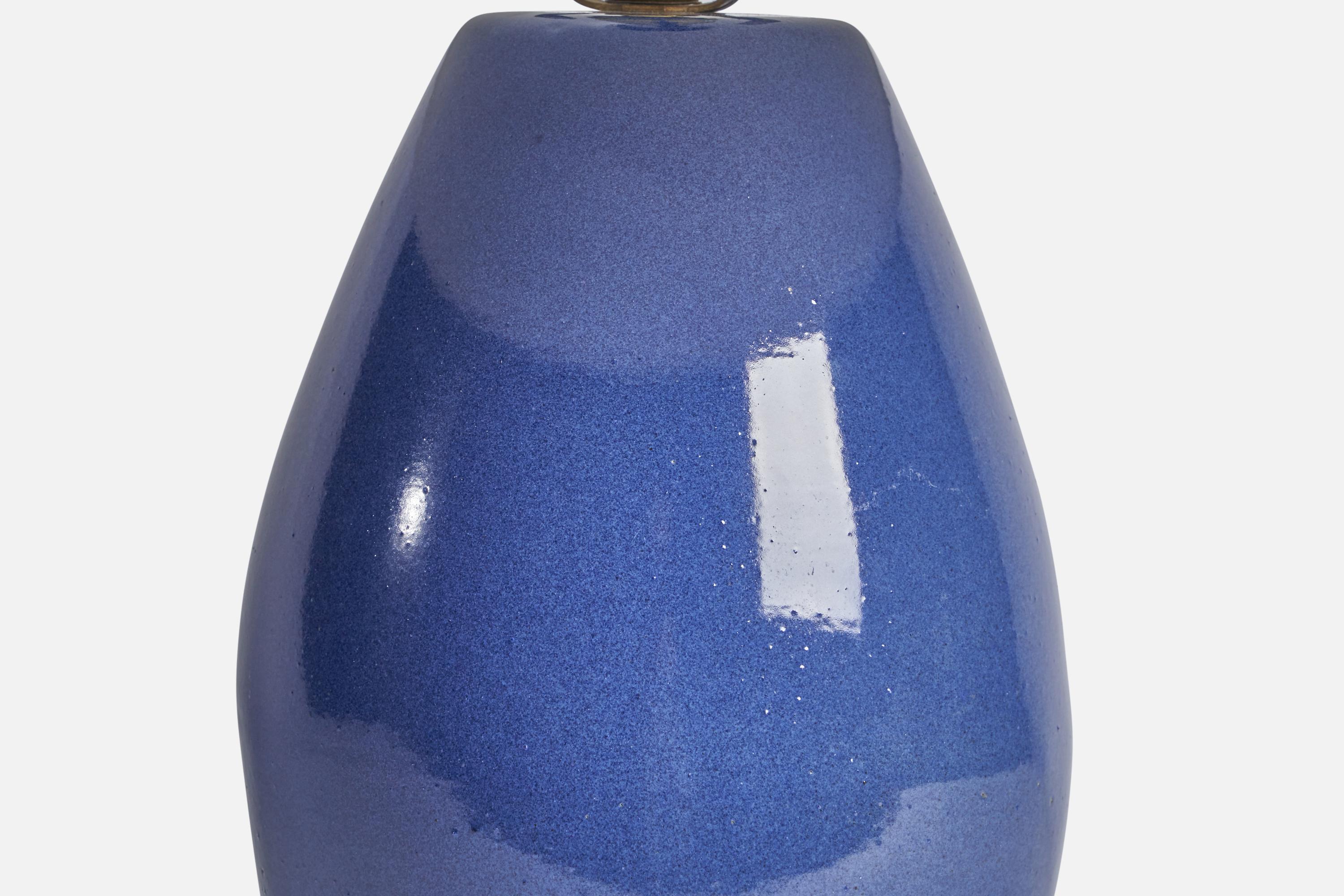 Jane & Gordon Martz, Table Lamp, Ceramic, USA, 1960s In Good Condition For Sale In High Point, NC