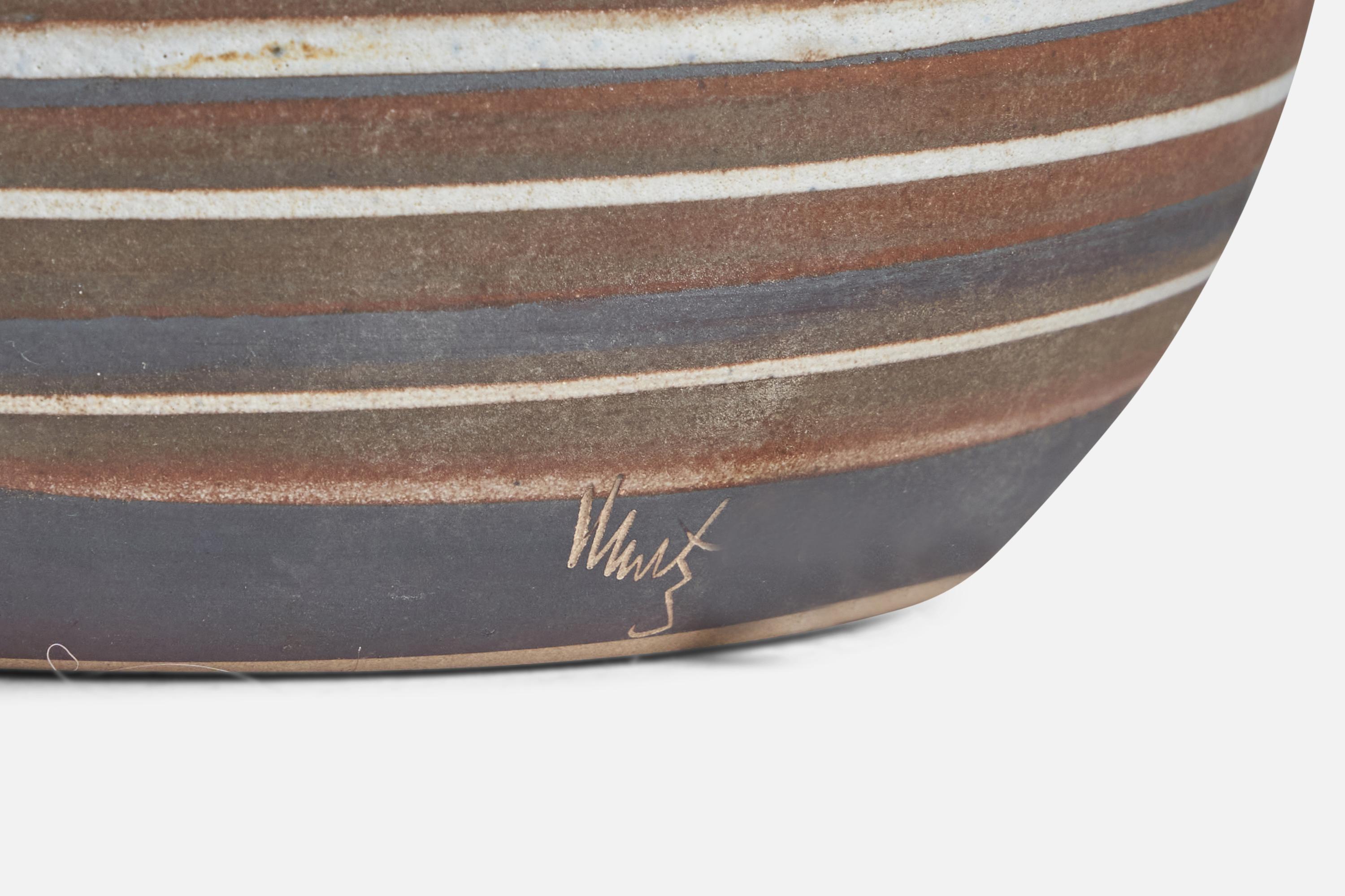 Metà XX secolo Jane & Jane Martz, Lampada da tavolo, Ceramica, USA, anni '60 in vendita