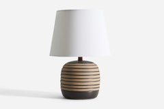 Jane & Gordon Martz, Table Lamp, Ceramic, Walnut,  Marshal Studios, 1950s