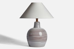 Jane & Gordon Martz, Table Lamp, Ceramic, Walnut USA, 1960s