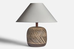 Jane & Gordon Martz, Table Lamp, Ceramic, Walnut, USA, 1960s