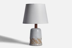 Jane & Gordon Martz, Table Lamp, Ceramic, Walnut, USA, 1960s