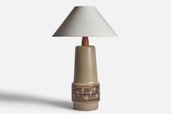Jane & Gordon Martz, Table Lamp, Ceramic, Walnut, USA, 1960s