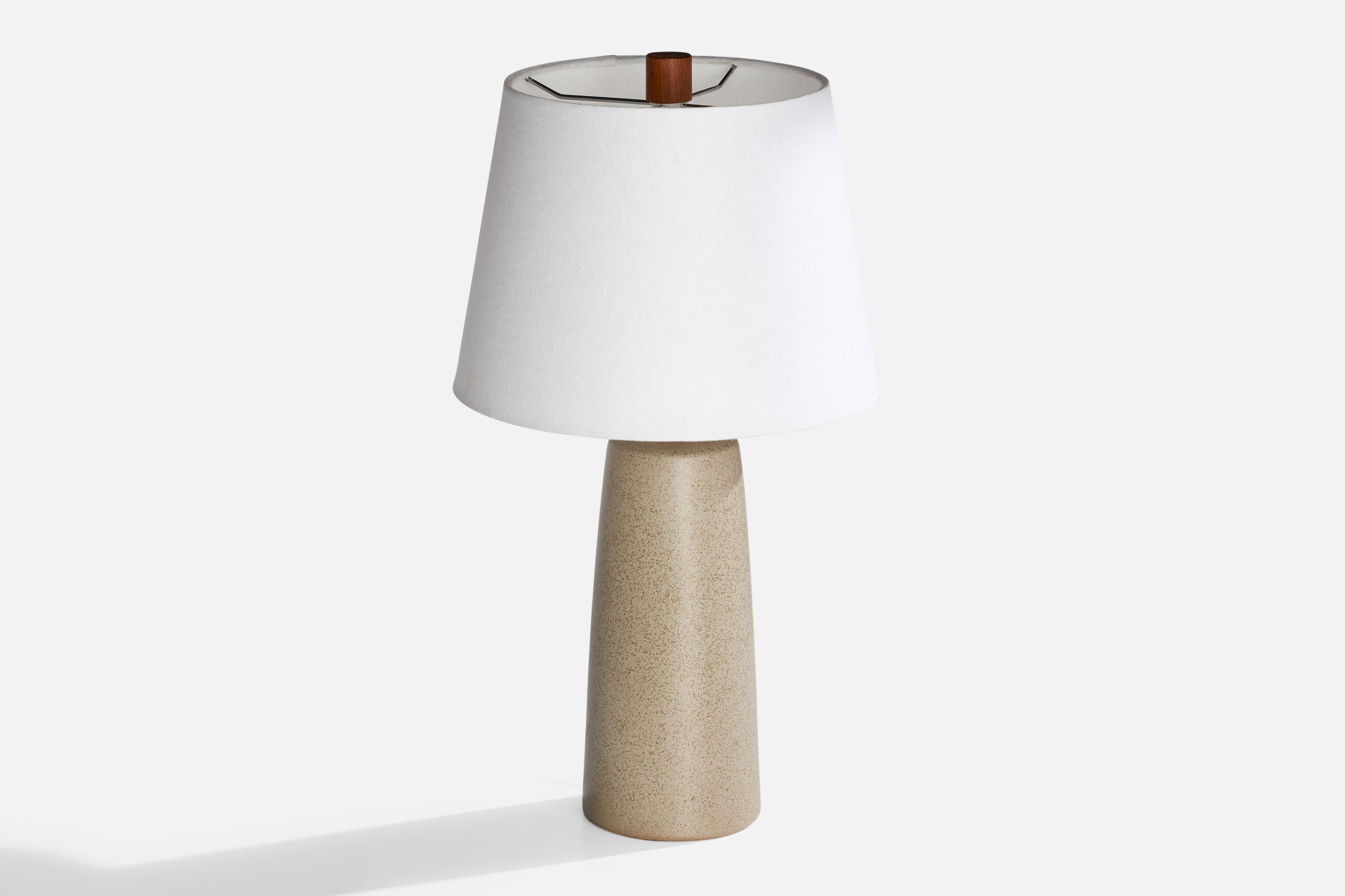 Americano Jane & Jane Martz, Lampada da tavolo, Ceramica, Noce, USA, anni '1960 in vendita