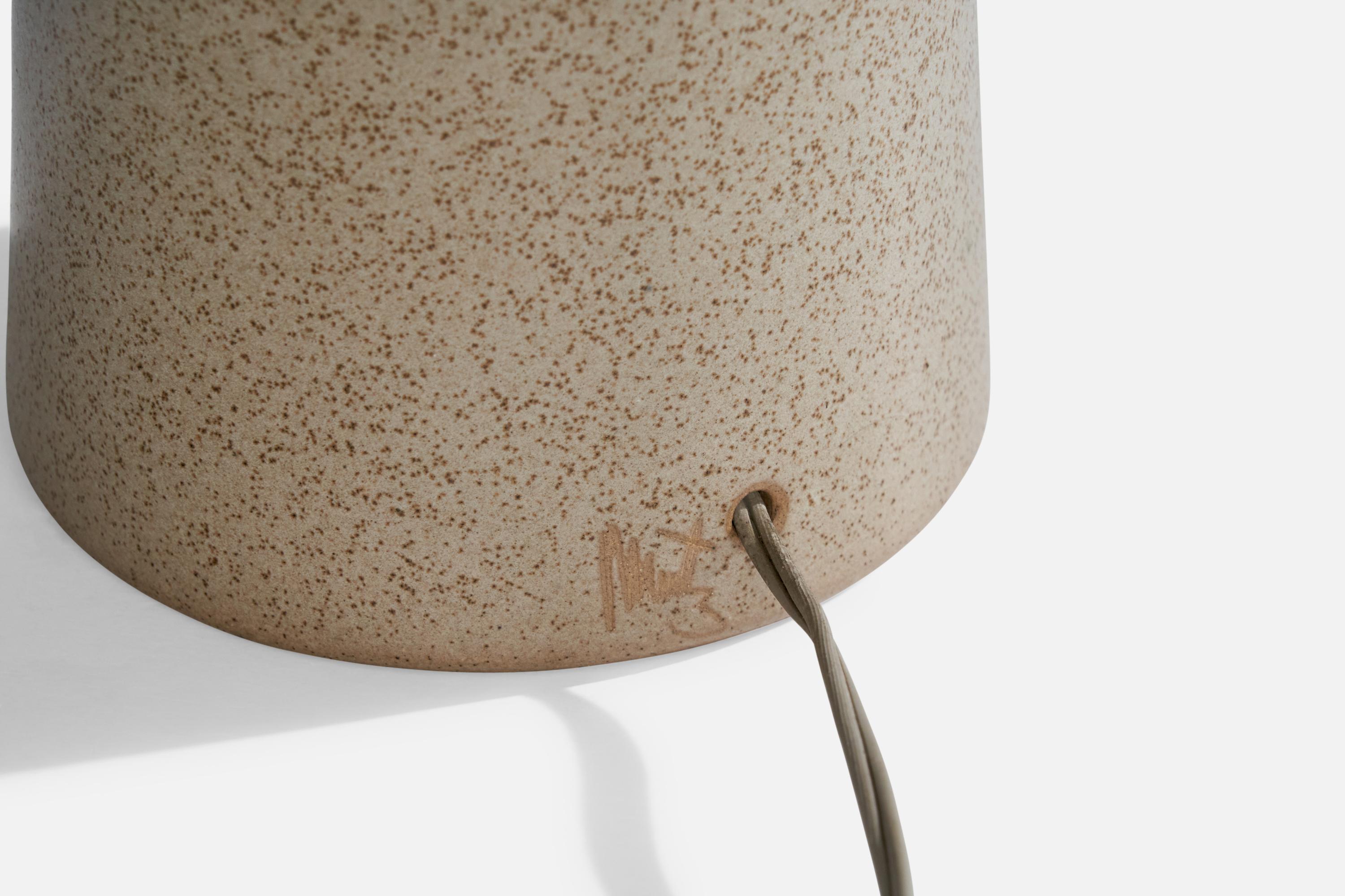 Jane & Jane Martz, Lampada da tavolo, Ceramica, Noce, USA, anni '1960 in vendita 3