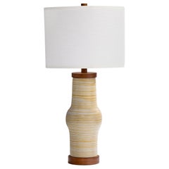 Jane & Gordon Martz, Table Lamp, Ceramic, Walnut, USA, 1960s