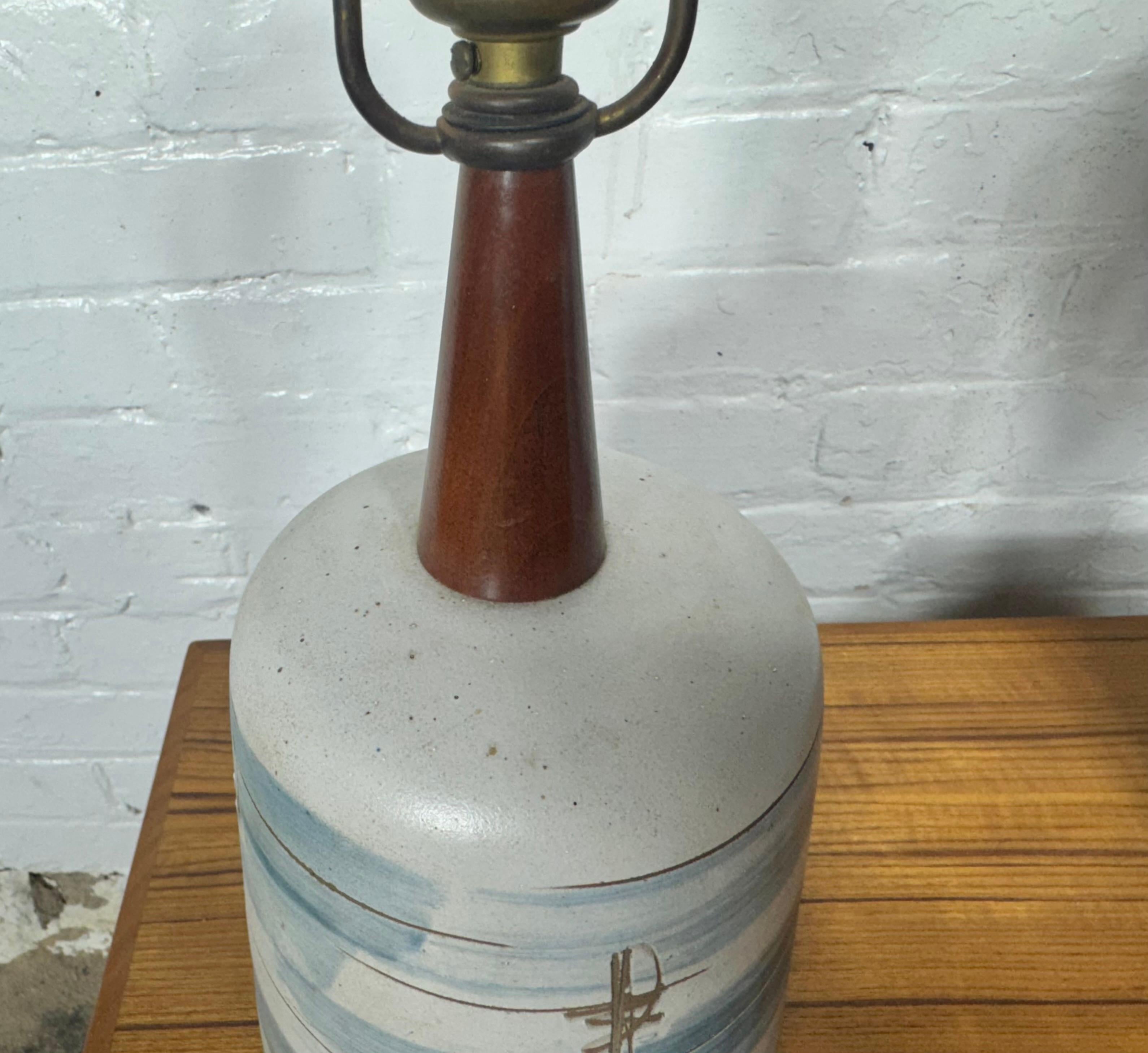 Jane & Gordon Martz, Lámparas de mesa, Cerámica, EE.UU., Década de 1960 en Bueno estado para la venta en Buffalo, NY