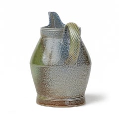 Jane Hamlyn Studio Töpferei Salz glasiert Krug 20. Jahrhundert