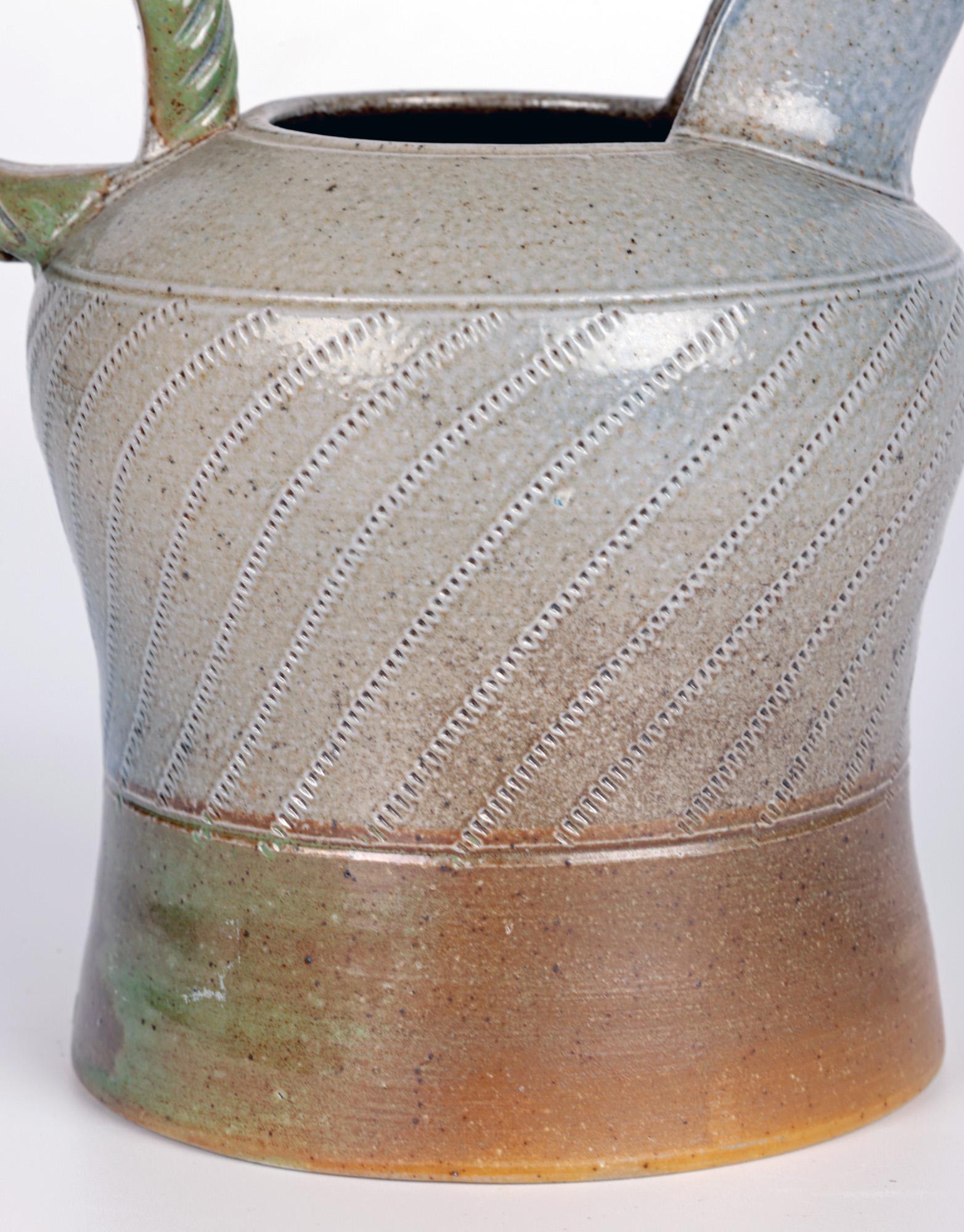 Jane Hamlyn Studio Pottery Salz glasierte Kanne 20. Jahrhundert (Moderne) im Angebot