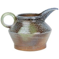 Jane Hamlyn Studio Pottery Saltglazed Jug, 20th Century
