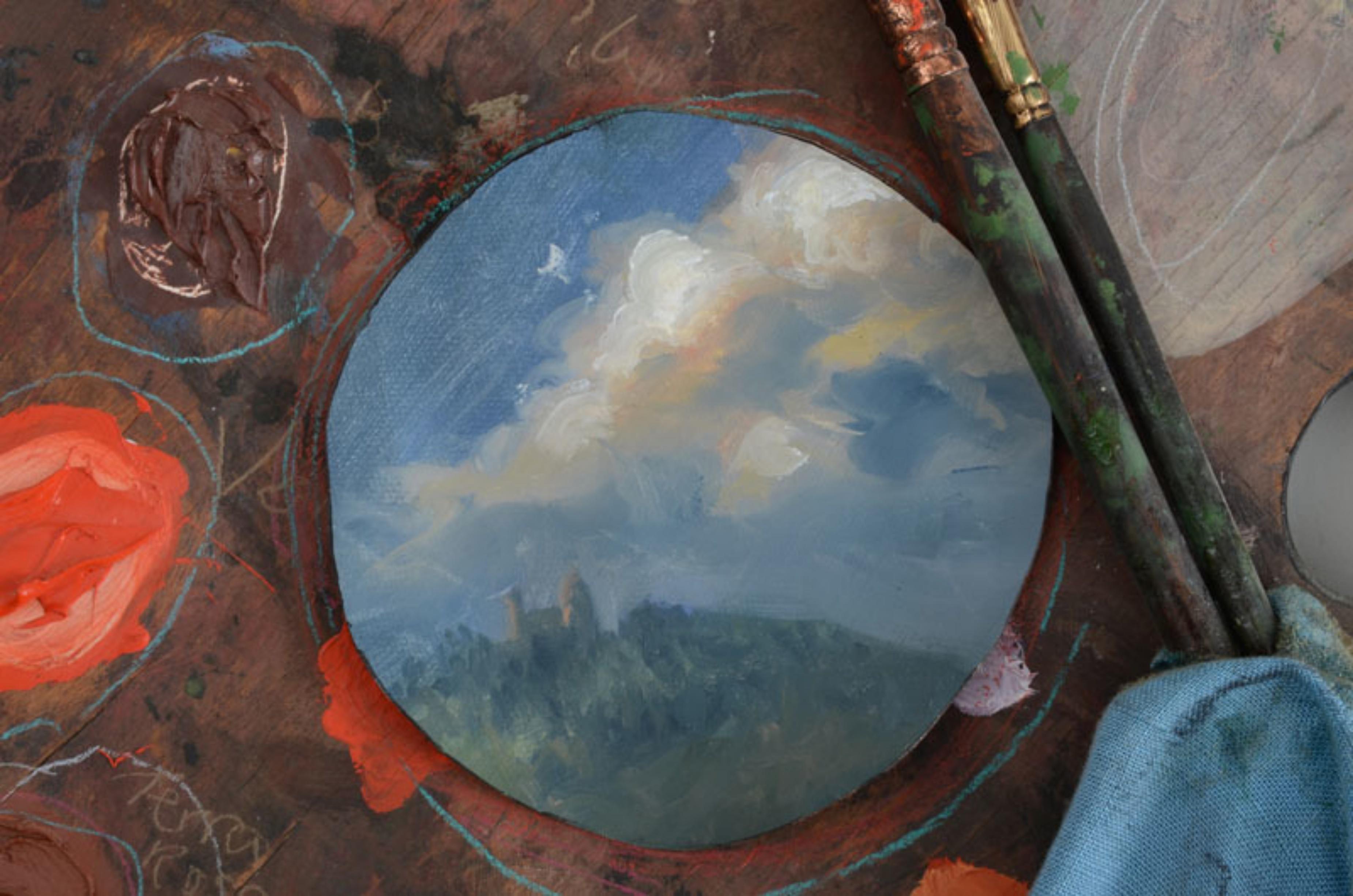 Artist's Palette - unique SIGNED mixed media painting in Shadow Box + provenance en vente 6