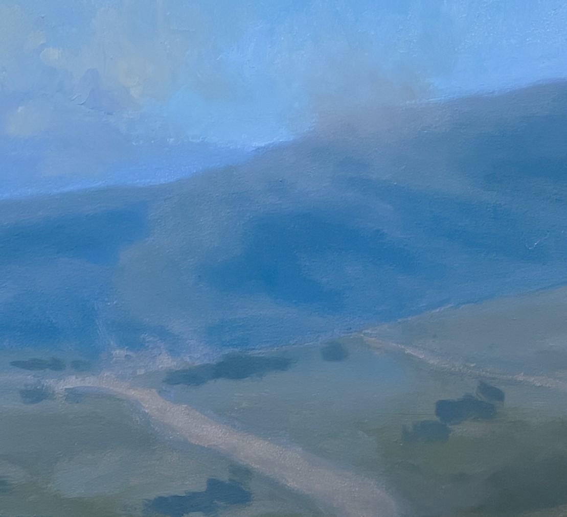„Above Shark Harbor“ (2023) von Jane Hunt, Original-Ölgemälde, Sonnenuntergang im Angebot 6