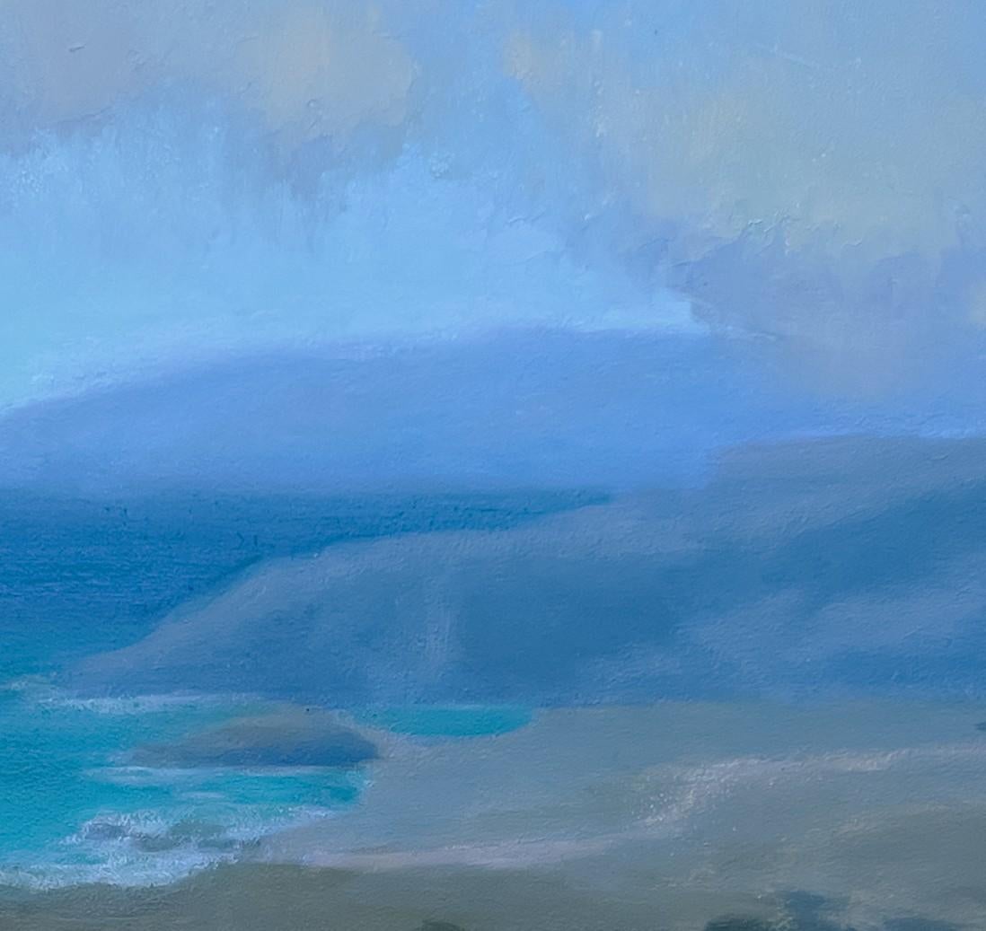 „Above Shark Harbor“ (2023) von Jane Hunt, Original-Ölgemälde, Sonnenuntergang im Angebot 7