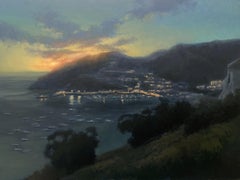 „Avalon Surprise“ (2023) von Jane Hunt, Original-Ölgemälde, Landschaft