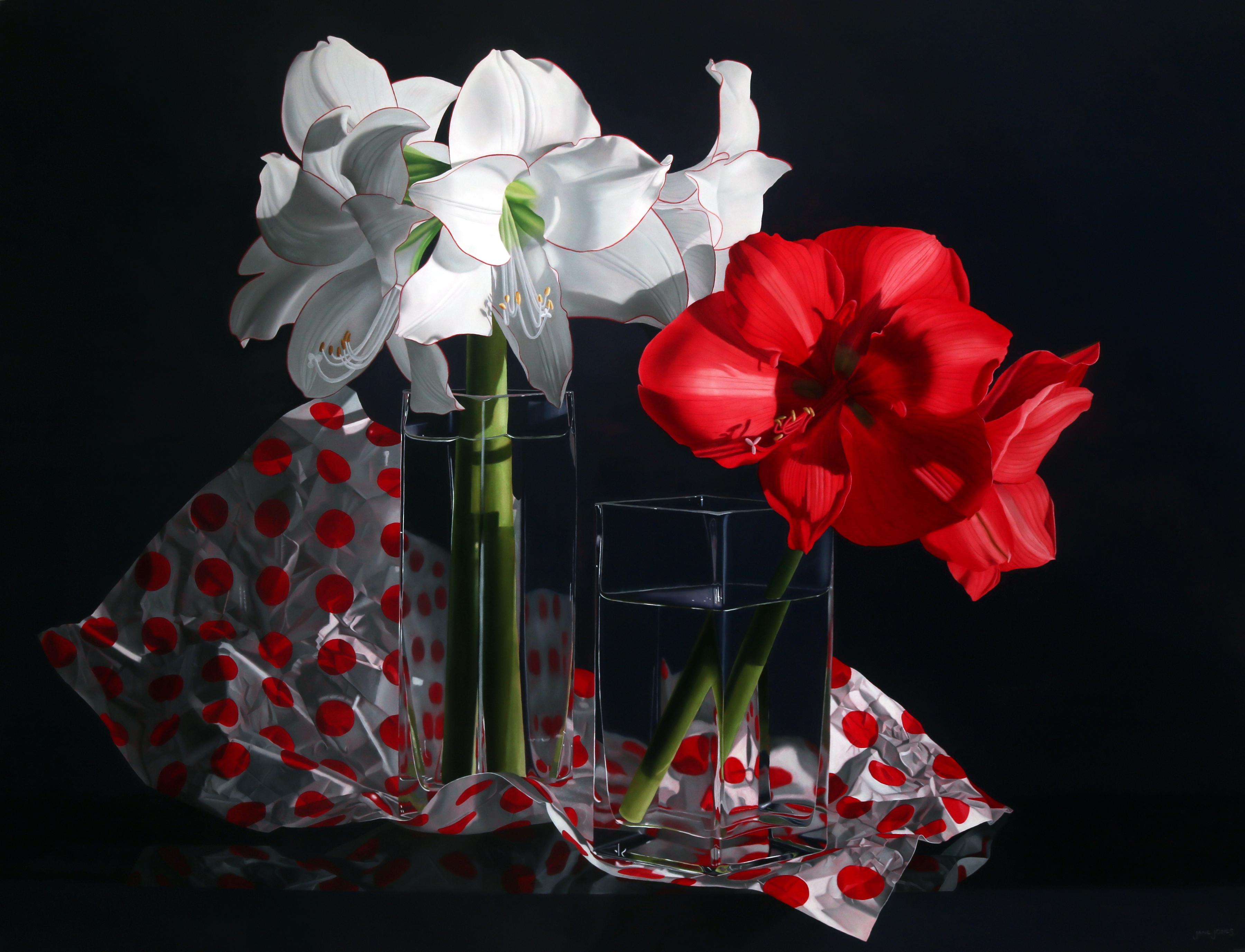 Jane Jones Still-Life Painting - "Party of Two"