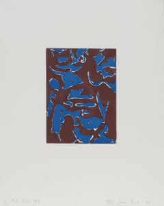 5PM Folio #4, Abstract Etching with Aquatint by Jane Kent