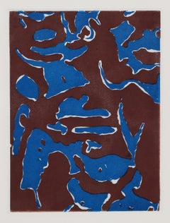 5PM Folio #4, Abstract Etching with Aquatint by Jane Kent