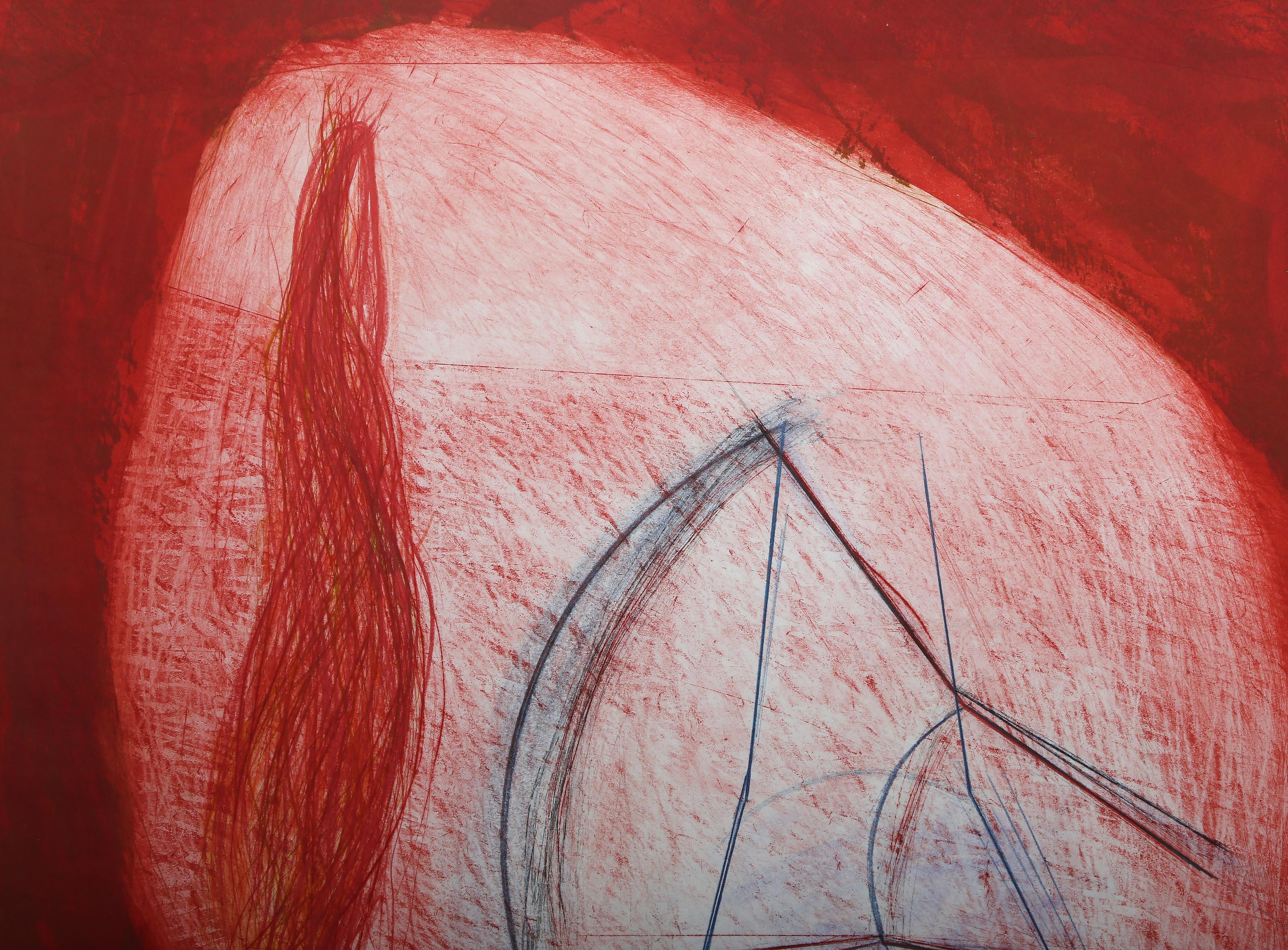 Embryo, Abstract Expressionist Monotype Etching by Jane Kent For Sale 1