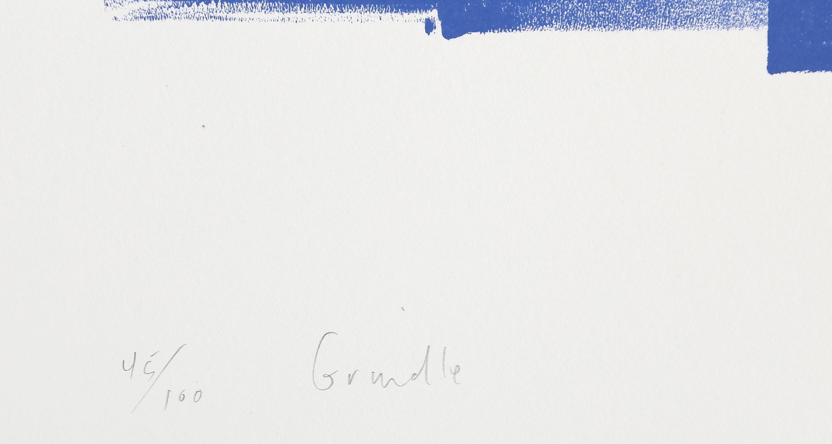 Grindle, Abstrakter Siebdruck von Jane Kent im Angebot 3