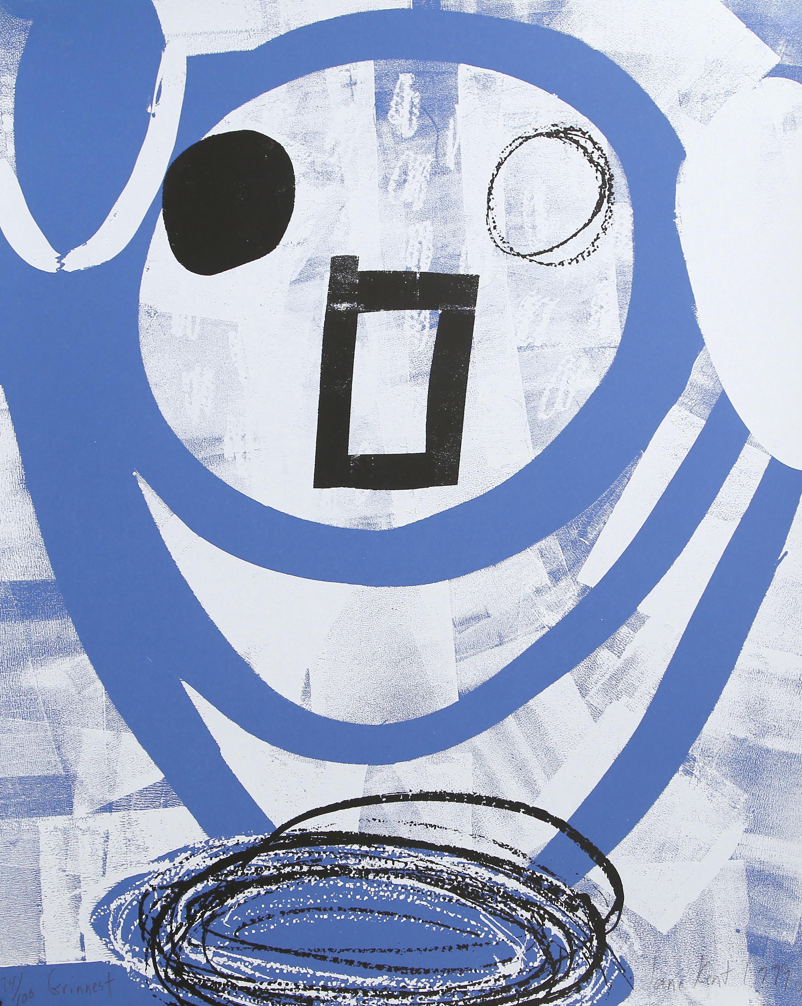 Jane Kent, Amerikanerin (1952 - ) - Grinnest, Jahr:  1999, Medium:  Siebdruck, signiert, betitelt, nummeriert und datiert mit Bleistift, Auflage:  74/100, Größe:  20 x 16 Zoll (50,8 x 40,64 cm)