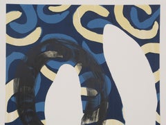 O.V, Abstract Expressionist Screeprint by Jane Kent