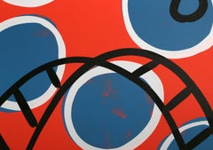Thwee, Abstract Screenprint by Jane Kent