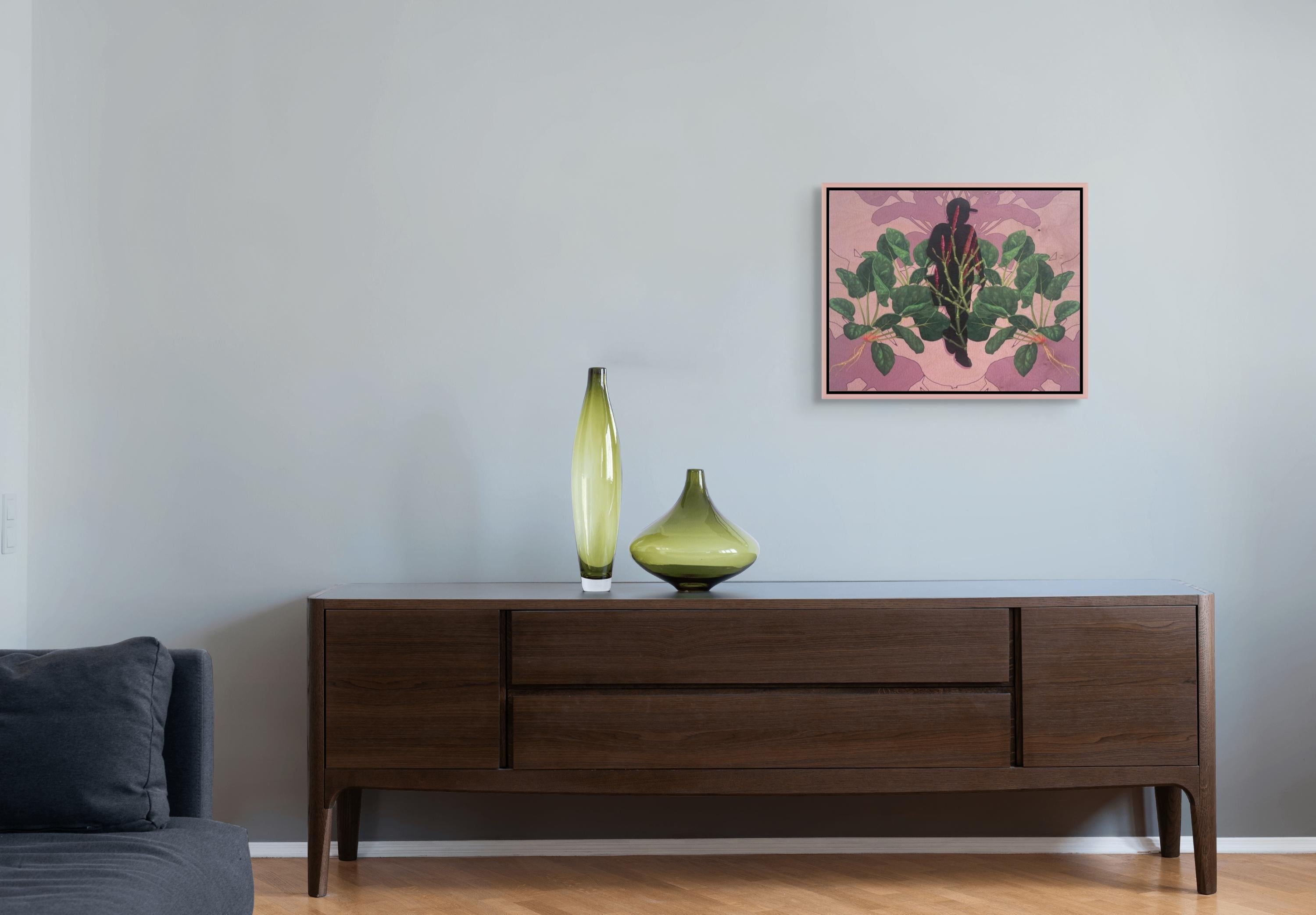 Archetype: Spinach - Contemporary Mixed Media Art by Jane Kim