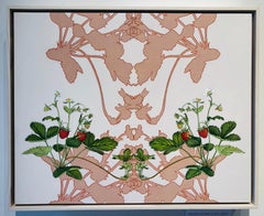 Daughter / contemporary strawberries fruit botanical painting