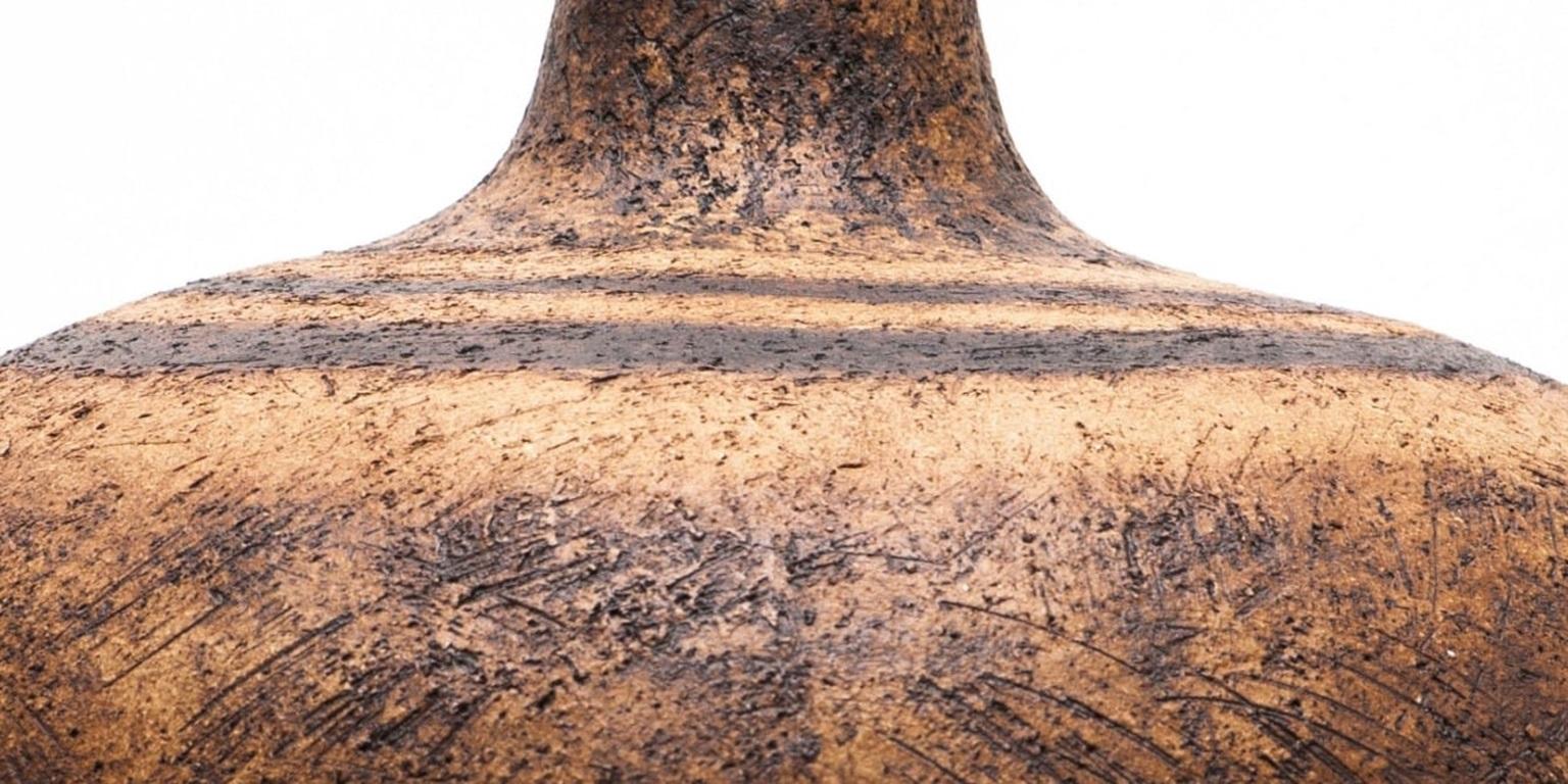 Incrustación de arcilla de manivela con óxidos
H35 x D37 cm 