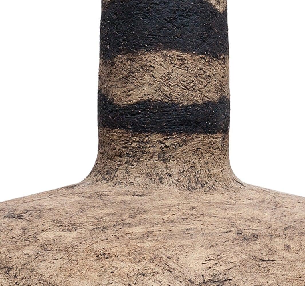 Argille intarsiate a manovella con ossidi
H46 x D34 cm